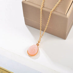 Necklaces Charm Jewelry Natural Stone Water Drop Pendant COS0454