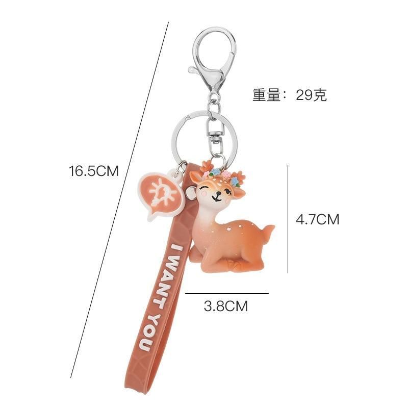 New Cartoon Cute Creative Silicone Crocodile Doll Keychain Simple Bag Pendant Doll Pendant Party Gift Gift