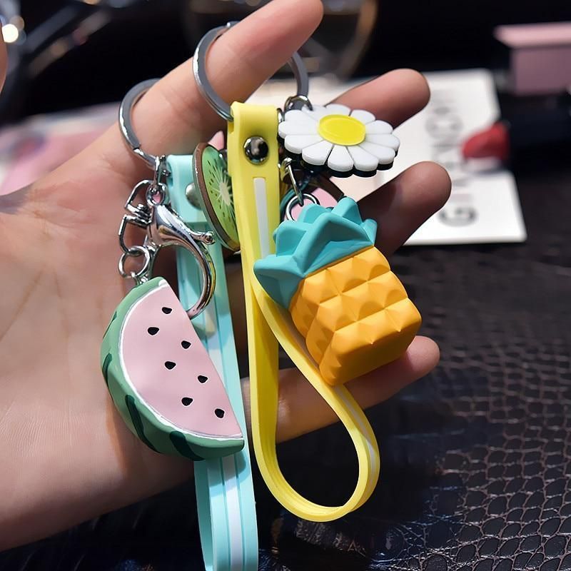 New Fruit Avocado Key Chain Student Bag Keychain Lady Bag Pendant Small Gifts Event Gift K2313