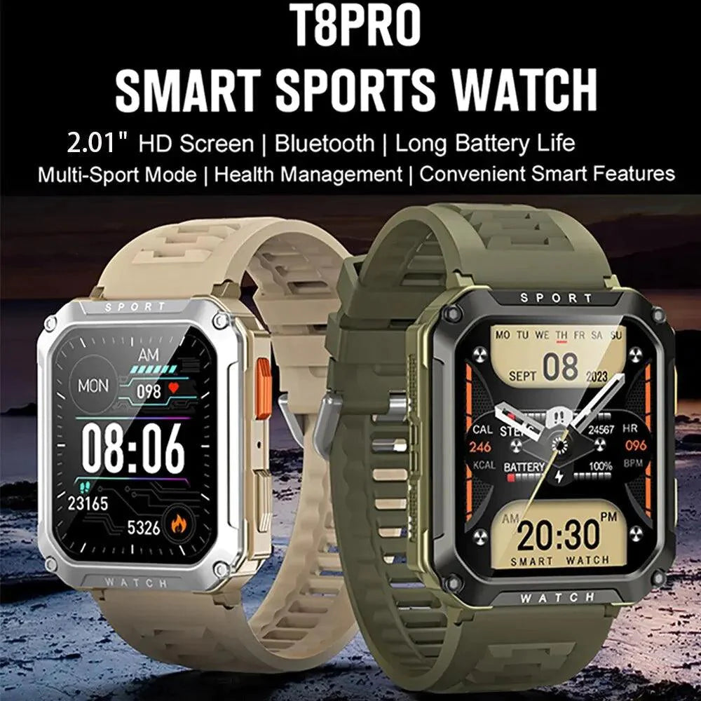 Outdoor Military Sport: T8 PRO  Smartwatch Wristwatch