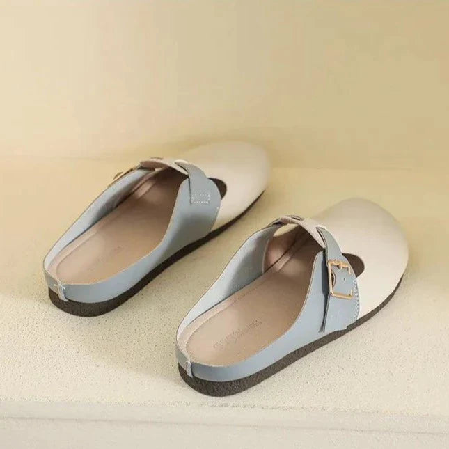 Outdoor Slippers W959-2:  Casual Flat Mule Shoes