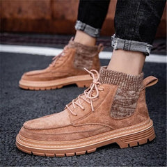 Outdoor Sneakers Ankle Boots Black  Casual Shoes