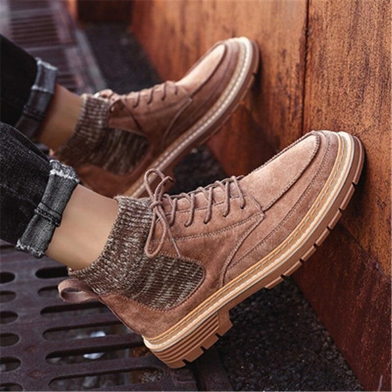 Outdoor Sneakers Ankle Boots Black  Casual Shoes