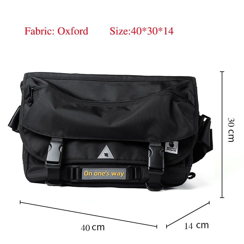 Oxford  Black Cool Backpack - RZ235 Streetwear Bag For Men