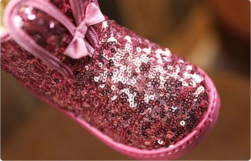 Princess Glitter Ankle Boots Children Girl Casual Shoes AS0112