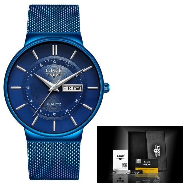 Simple Watches For  Waterproof 2021 Blue Quartz #9949