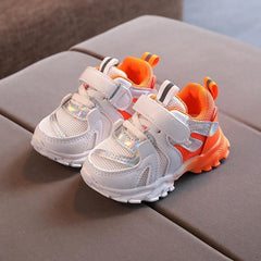 Sneakers White Breathable Mesh Toddler Girl Boy Unisex Casual Shoes POS0343