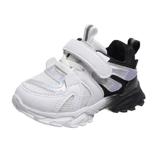 Sneakers White Breathable Mesh Toddler Girl Boy Unisex Casual Shoes POS0343