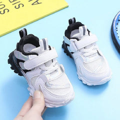 Sneakers White Breathable Mesh Toddler Girl Boy Unisex Casual Shoes POS0343