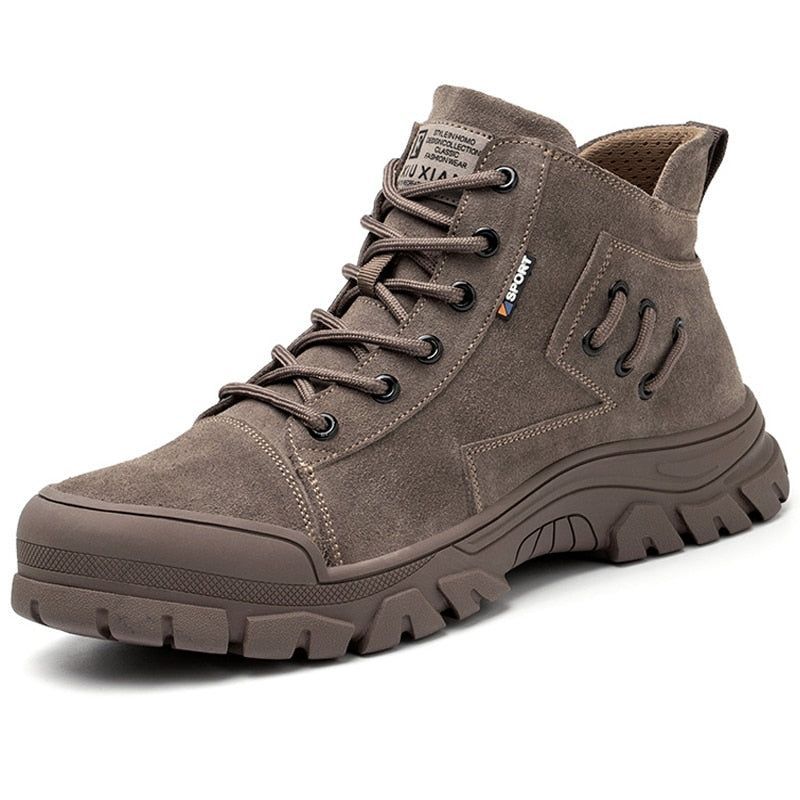 Suede Cowhide Work Safety Boots-anti Smashing  Casual Shoes KWCS38