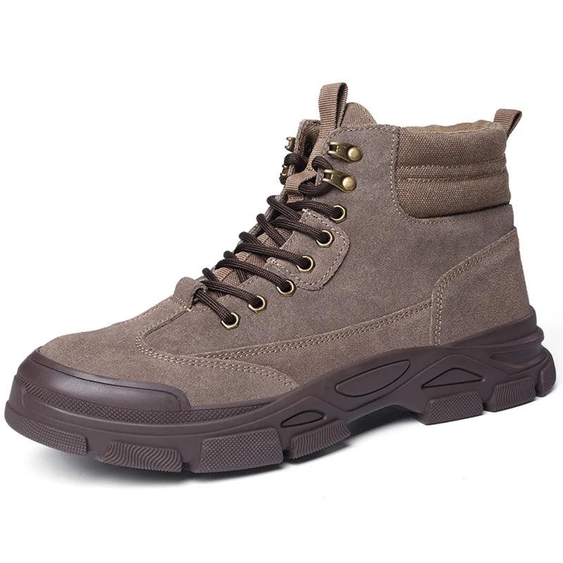 Suede Cowhide Work Safety Boots-anti Smashing  Casual Shoes KWCS38