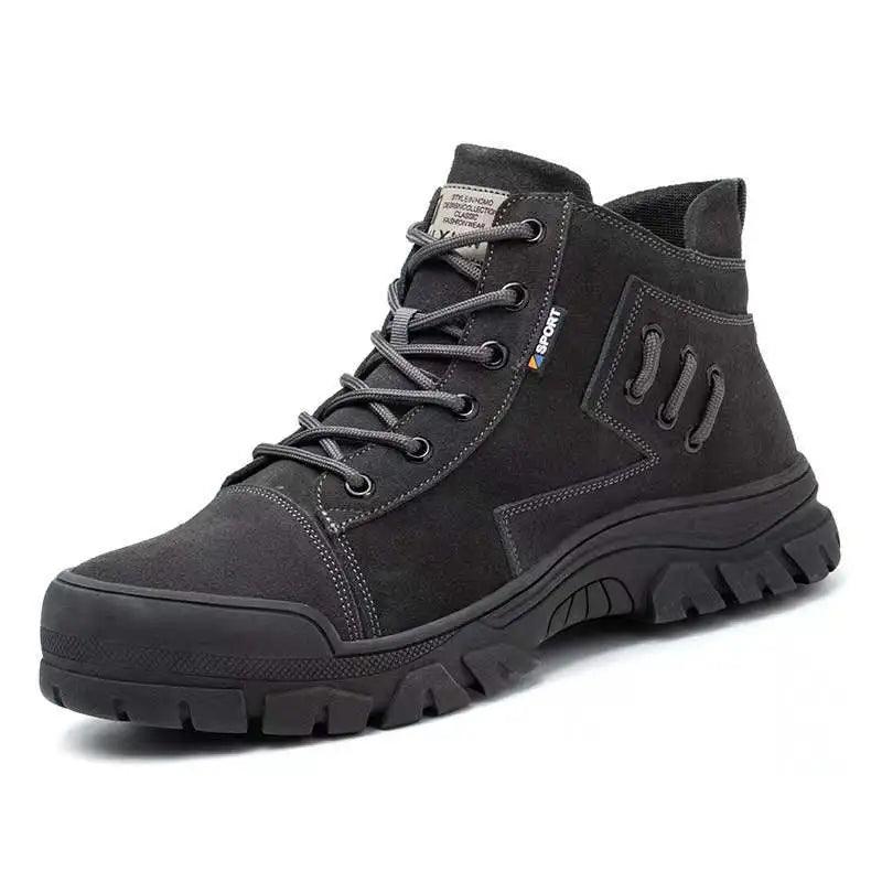 Suede Cowhide Work Safety Boots-anti Smashing  Casual Shoes KWCS38