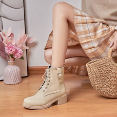 Thick Heel  Casual Shoes NWBS0252 Ankle Boots