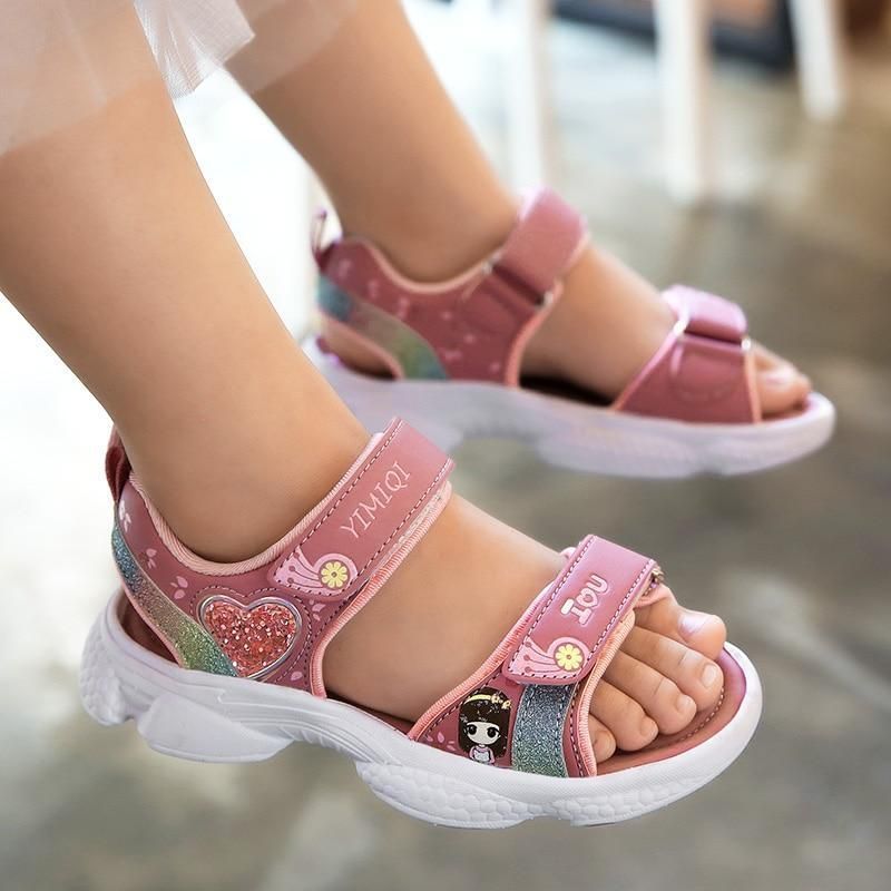 UOS313 Girls Kids Princess Casual Shoes Little Girl Sandals