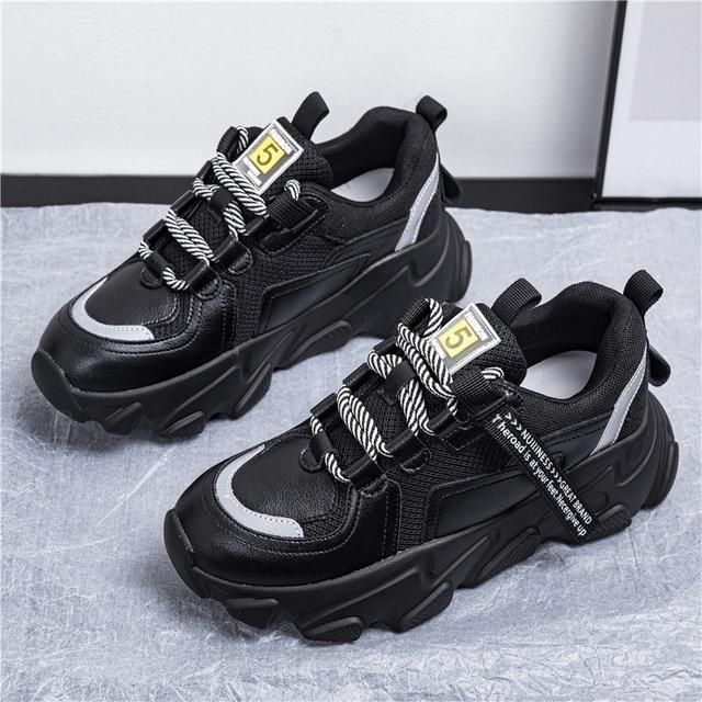 Vulcanize Breathable  Casual Shoes Chunky Sneakers