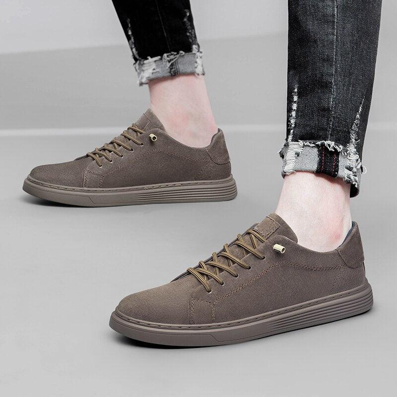 Vulcanized Leather  Casual Shoes: TJ411  Sneakers for Outdoor