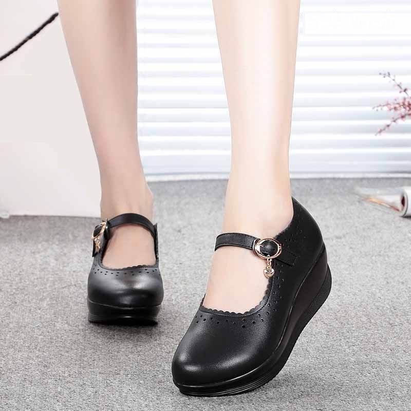 Wedge Leisure  Casual Shoes GRCL3751 Leather High Heels