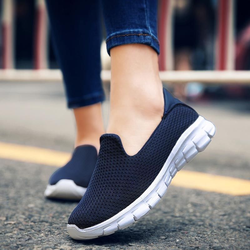 Casual Shoes Flat Mesh Loafers Soft Breathable Sneakers