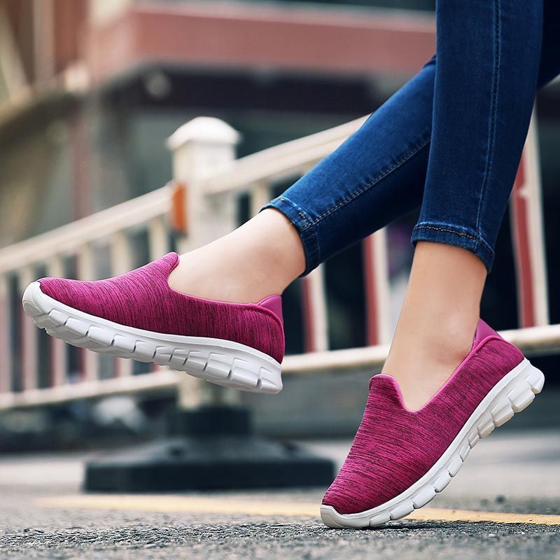 Casual Shoes Flat Mesh Loafers Soft Breathable Sneakers