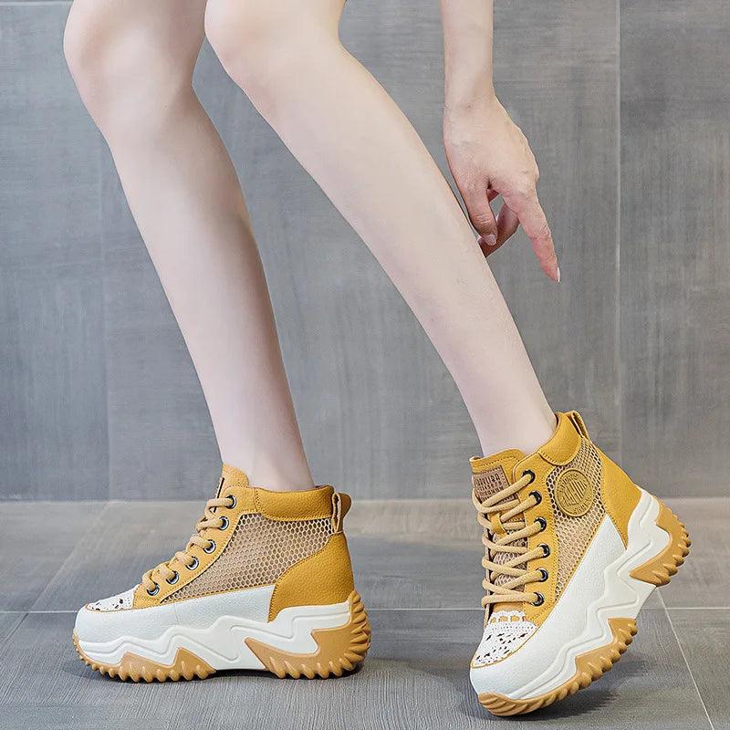 Casual Shoes: GP1259 Leather Chunky Sneakers Sandals