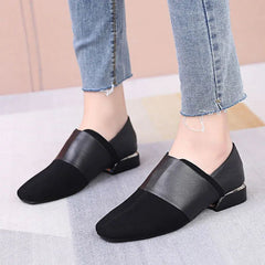 Casual Shoes GRCL0324 Black Leather Soft Pumps Flats