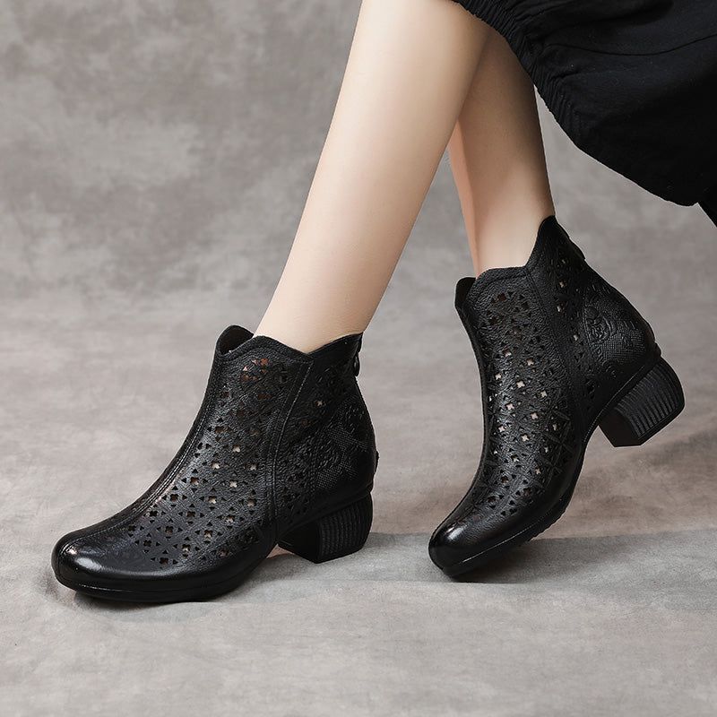 Casual Shoes GRCL0328 Square Heel Ankle Boots