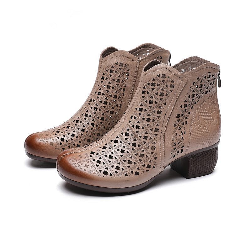 Casual Shoes GRCL0328 Square Heel Ankle Boots