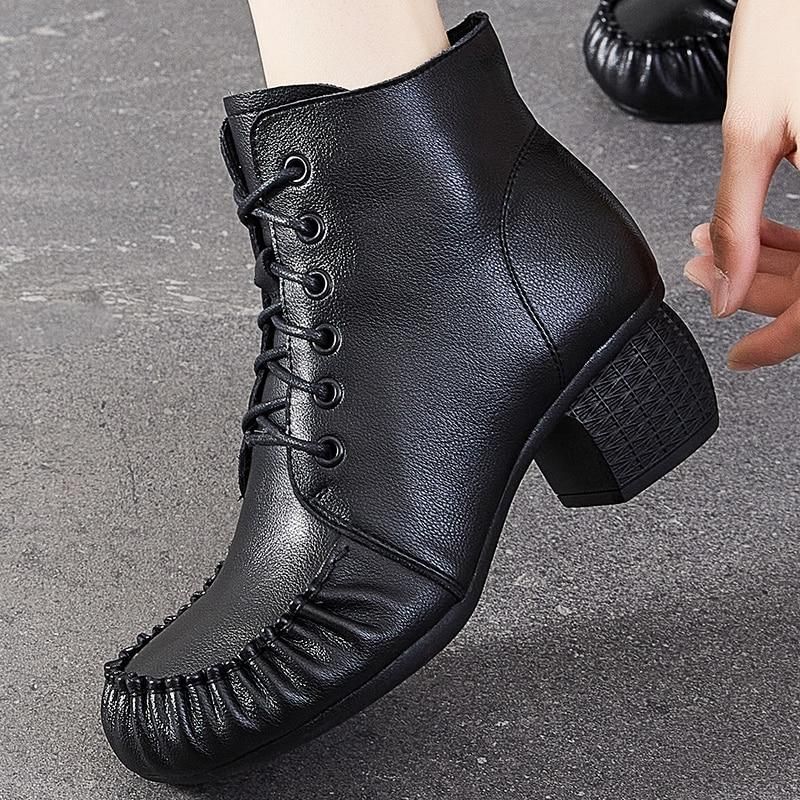 Casual Shoes Handmade Leather Ankle Boots 2093