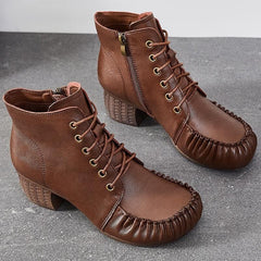 Casual Shoes Handmade Leather Ankle Boots 2093