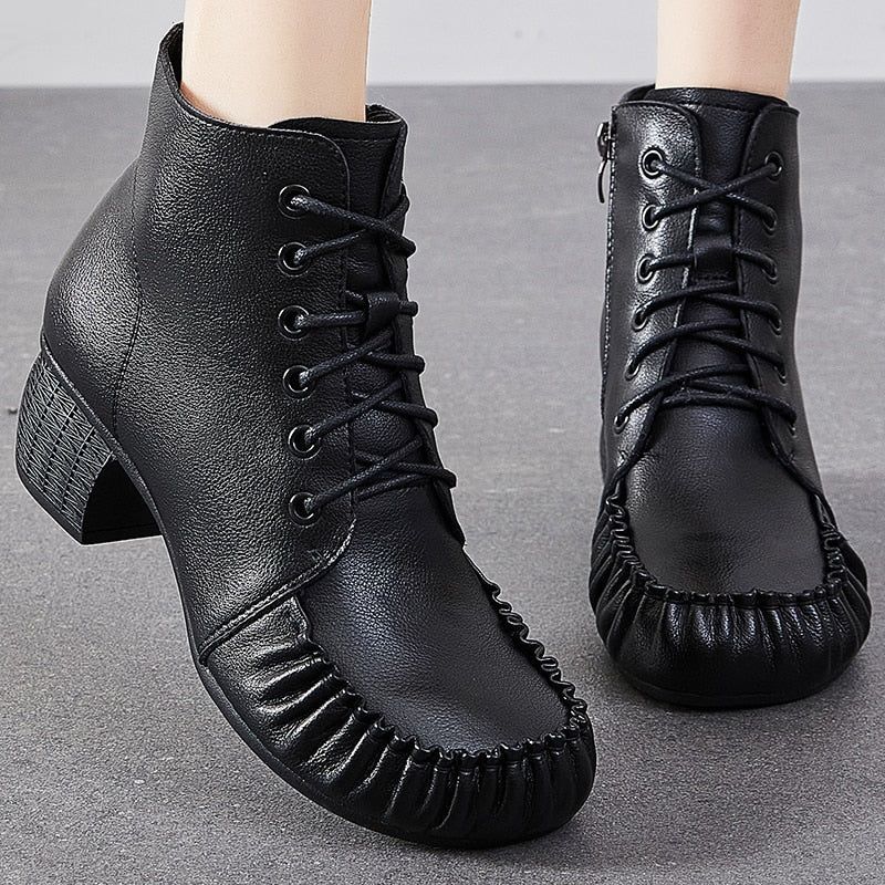 Casual Shoes Handmade Leather Ankle Boots 2093