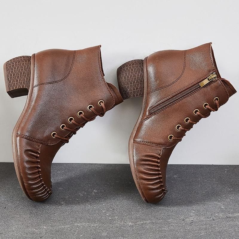 Casual Shoes Handmade Leather Ankle Boots 2093