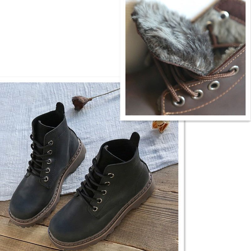 Casual Shoes Handmade Leather Ankle Boots MGLS303