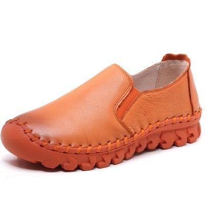 Casual Shoes Handmade Leather Soft Flat Loafers 823