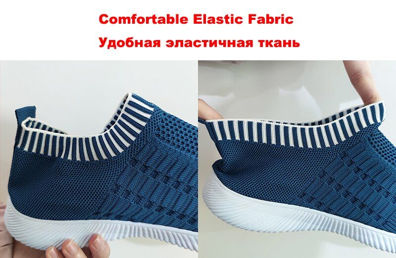 Casual Shoes Knitting Soft Flats Sneakers #06-LYD273-33