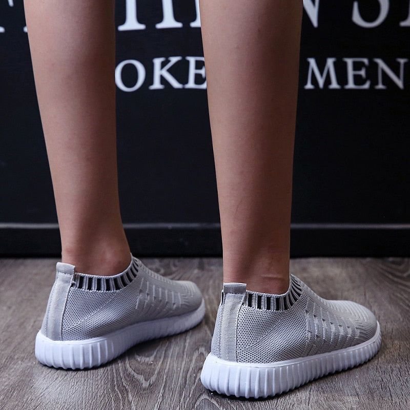 Casual Shoes Knitting Soft Flats Sneakers #06-LYD273-33