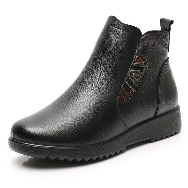 Casual Shoes Leather  Ankle Boots A226