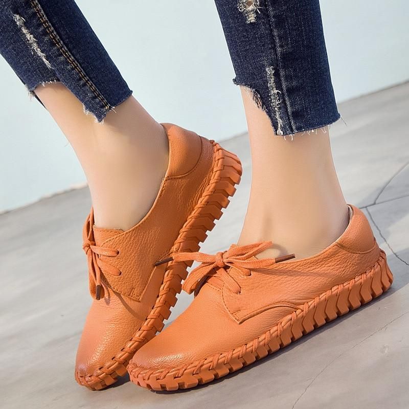 Casual Shoes Leather Flats Loafers Sneaker #ASN-1603