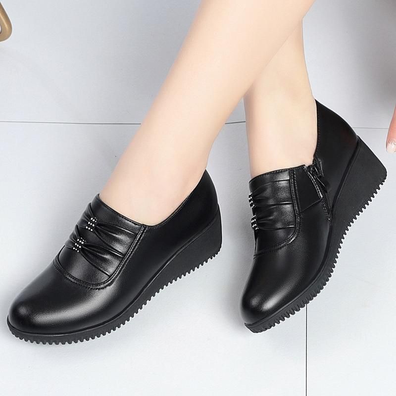 Casual Shoes Pumps Wedges Black High Heels 8308