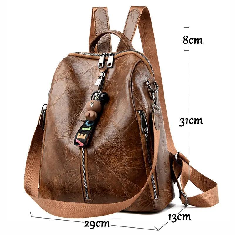 Cool Backpacks L2S0356 Leather School Travel Shoulder Bags