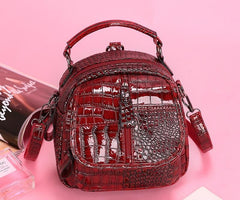 Cool Backpacks PU Leather Red  Mini Backpack 2021