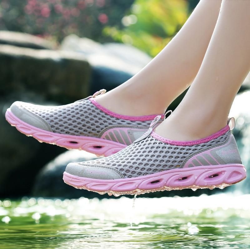 Unisex Casual Shoes Slip-On Summer Breathable Flats