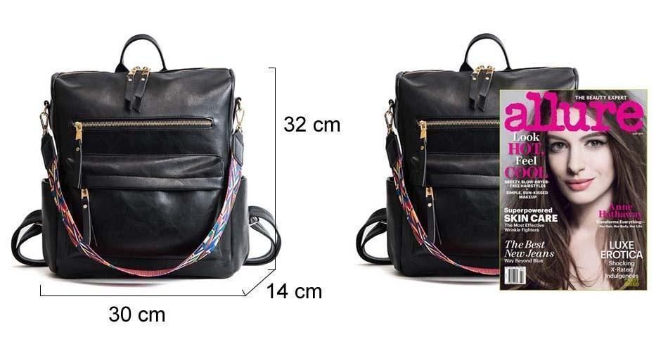 XA529H Leather Cool Backpacks: Students School & Multifunction Travel Bags