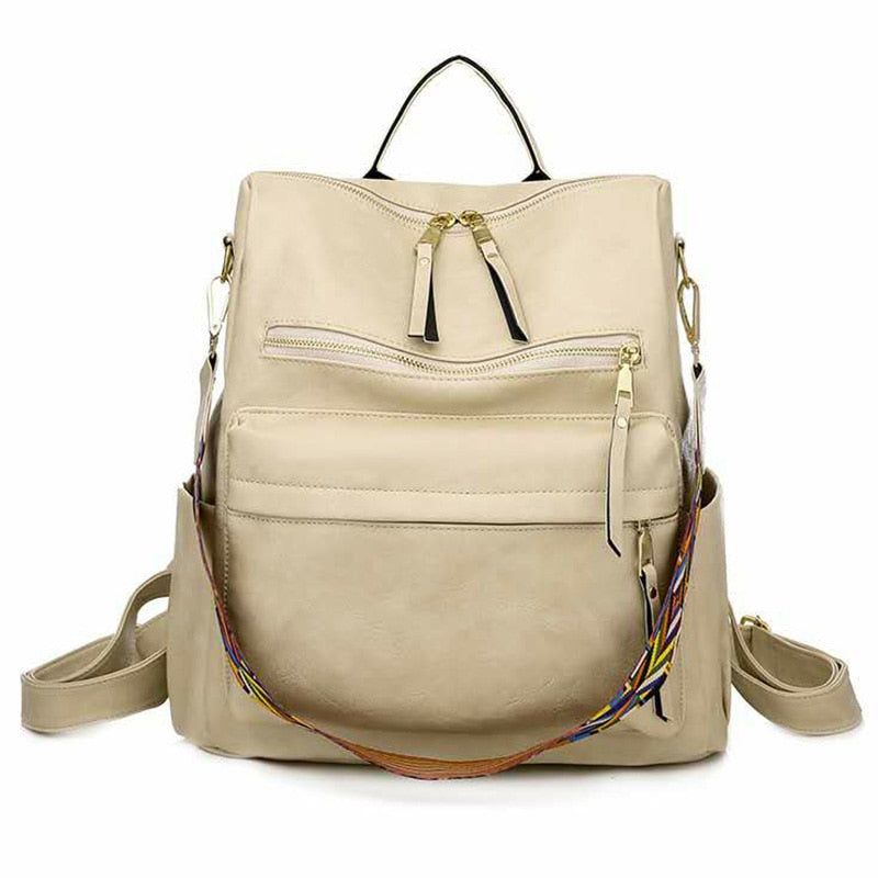 XA529H Leather Cool Backpacks: Students School & Multifunction Travel Bags