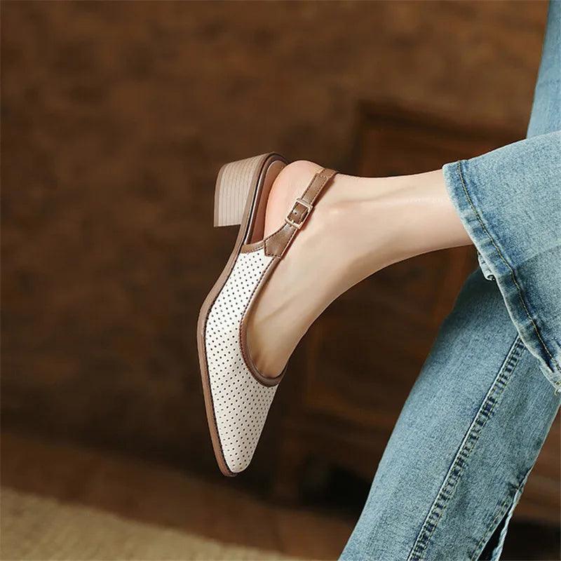 ZCS429  Casual Shoes:  Chunky Heels Sandals